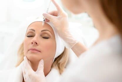 Injection de botox avec l'acide hyaluronique